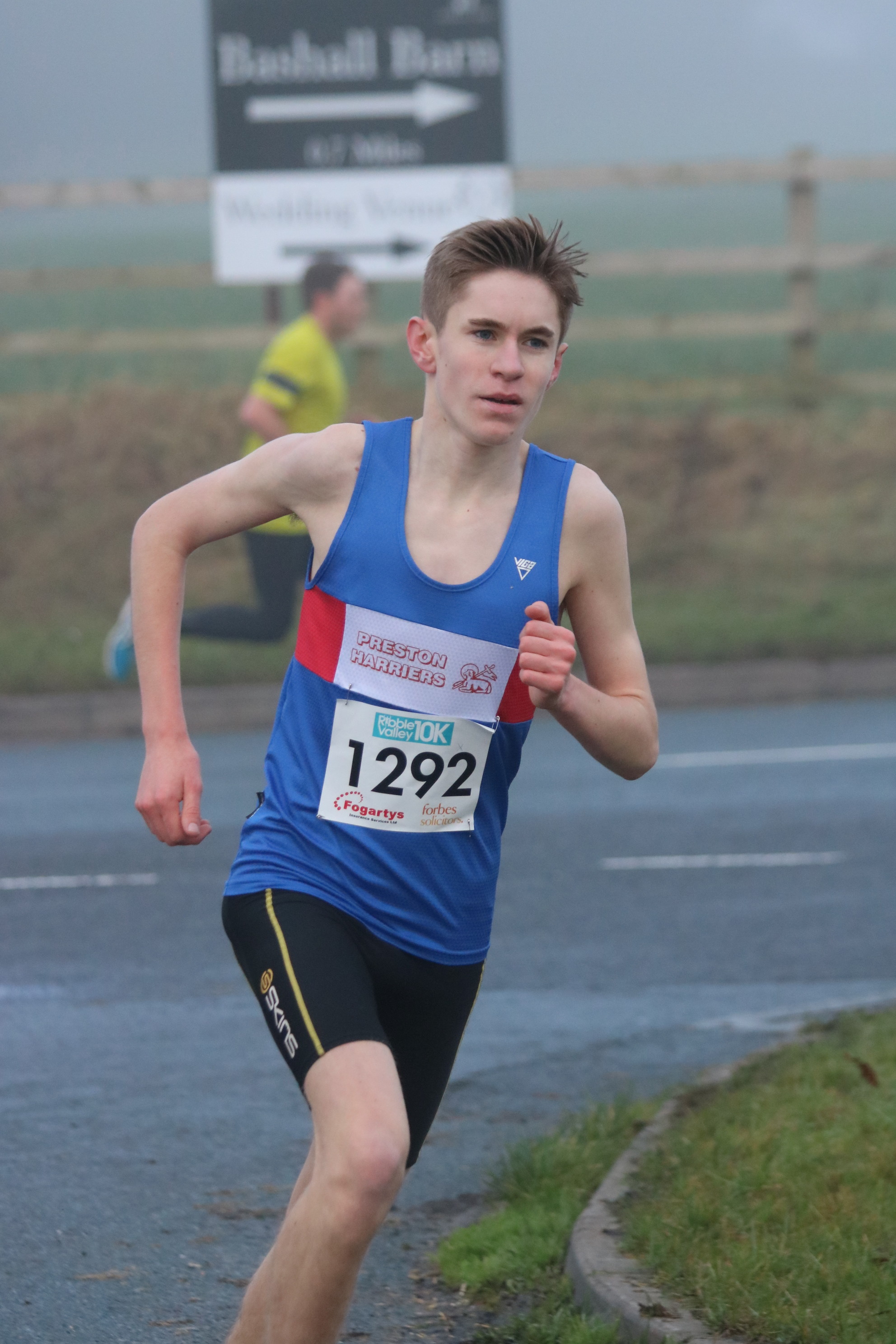 2016 Nathan Dunn at Ribble Valley 10k -  27.12.16